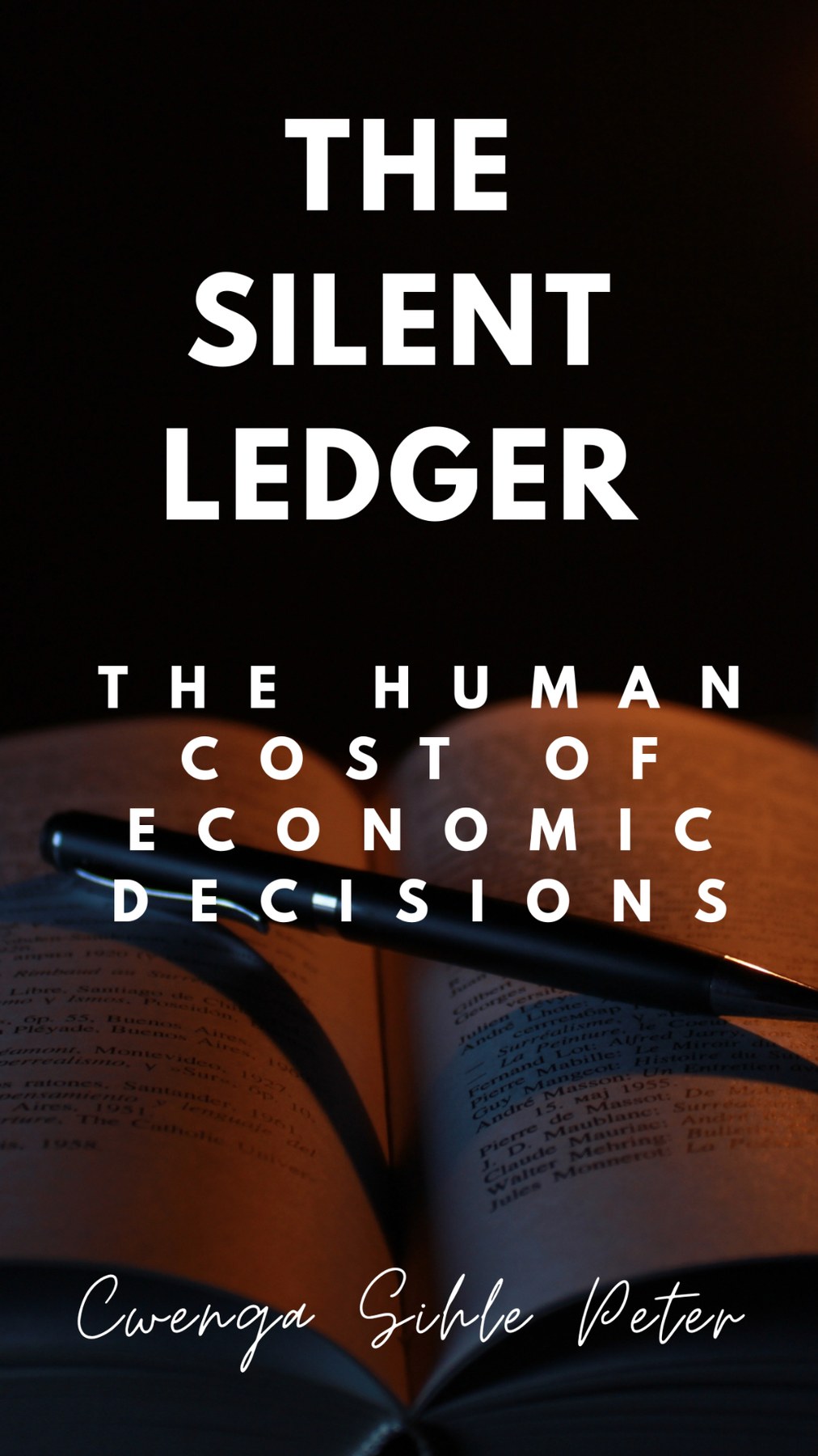 Cwenga Sihle Peter, author of The Silent Ledger